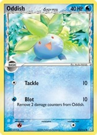 Oddish (Delta Species) 073 - Reverse Holofoil Holon Phantoms - Common
