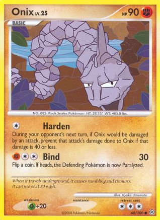 Onix/100 - Reverse Holofoil Stormfront - Common