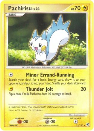 Pachirisu - Reverse Holofoil Diamond and Pearl - Rare