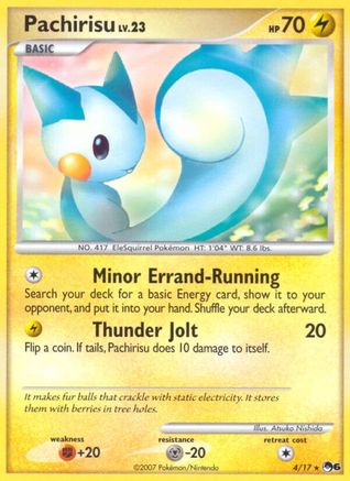 Pachirisu 004/017 - Holofoil POP Series 6 - Rare