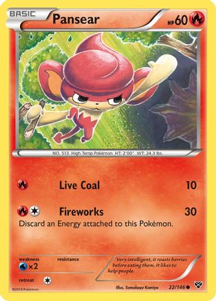 Pansear 022/146 XY Base Set - Common