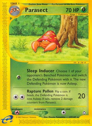 Parasect Aquapolis - Rare