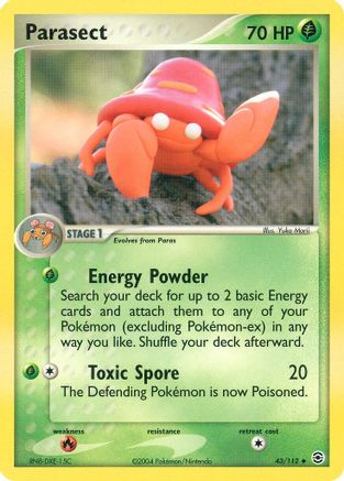 Parasect - Reverse Holofoil FireRed & LeafGreen - Uncommon