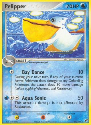 Pelipper - Reverse Holofoil Deoxys - Rare
