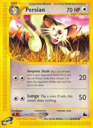 Persian - Reverse Holofoil Skyridge - Uncommon