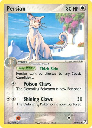Persian - Reverse Holofoil FireRed & LeafGreen - Uncommon
