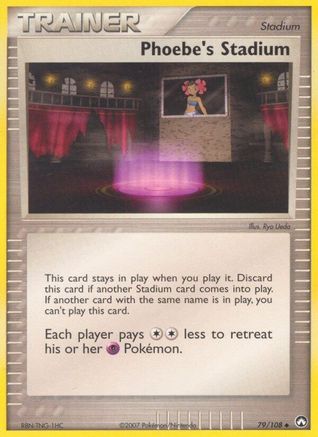 Phoebe's Stadium - Reverse Holofoil Power Keepers - Uncommon