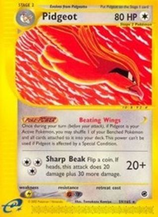 Pidgeot (59) - Reverse Holofoil Expedition - Rare