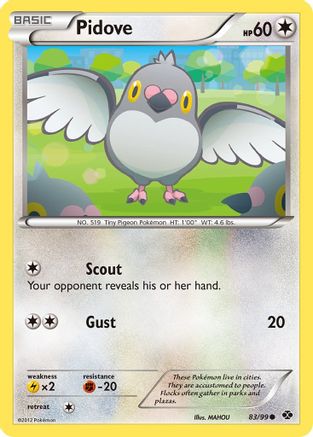 Pidove - Reverse Holofoil Next Destinies - Common