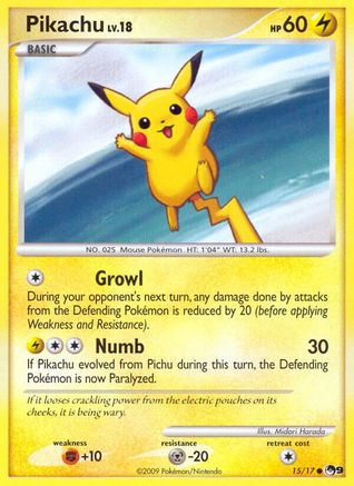 Pikachu 015 POP Series 9 - Common