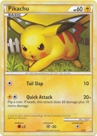 Pikachu (#16) HGSS Trainer Kit Gyarados & Raichu - Common