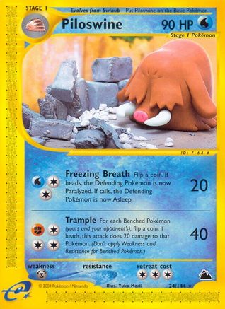 Piloswine (24) Skyridge - Rare