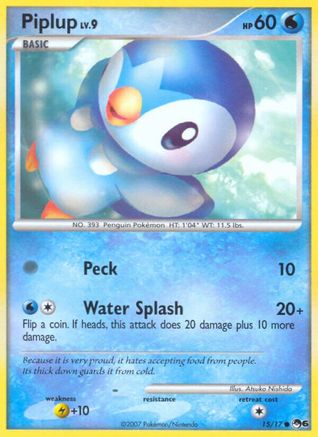 Piplup/017 POP Series 6 - Common
