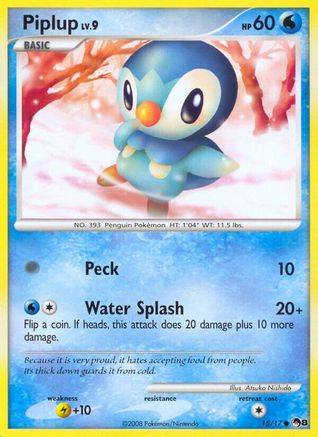 Piplup 015 POP Series 8 - Common