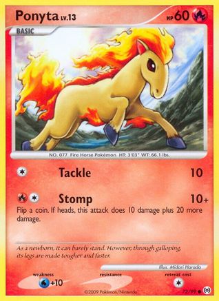 Ponyta (72) (72) 072 - Reverse Holofoil Arceus - Common