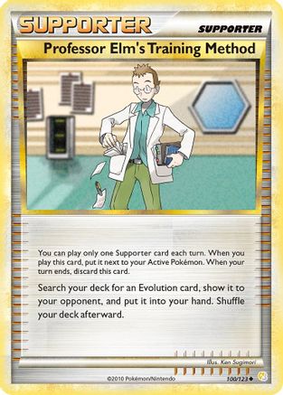 Professor Elm's Training Method 100 HeartGold SoulSilver - Uncommon