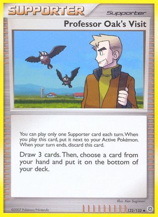 Professor Oak's Visit - Reverse Holofoil Secret Wonders - Uncommon
