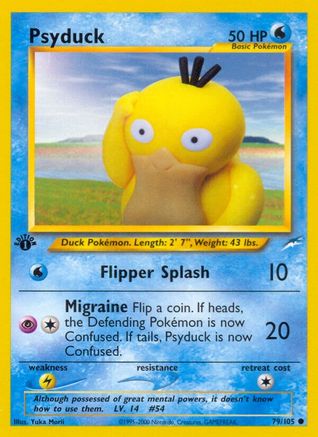 Psyduck 079 - 1st Edition Neo Destiny - Common
