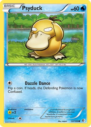 Psyduck (32) - Reverse Holofoil Boundaries Crossed - Common