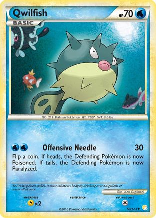 Qwilfish 050 HeartGold SoulSilver - Uncommon
