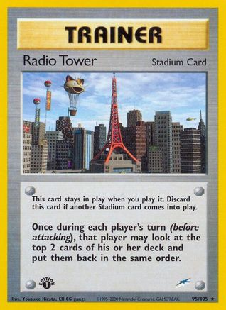 Radio Tower - 1st Edition Neo Destiny - Rare