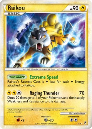 Raikou (Shiny) - Holofoil Call of Legends - Shiny Holo Rare