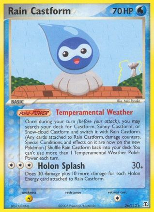 Rain Castform 026 Delta Species - Rare
