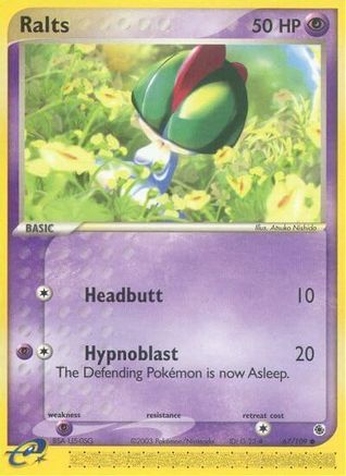 Ralts - 67/109/109 - Reverse Holofoil Ruby and Sapphire - Common