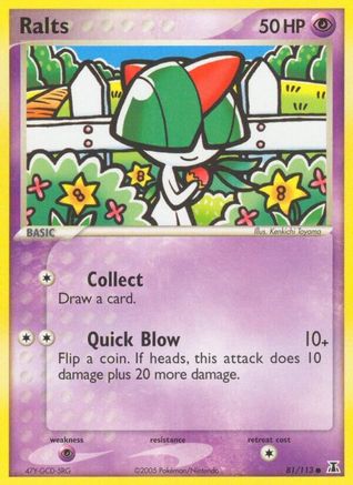 Ralts 081 - Reverse Holofoil Delta Species - Common