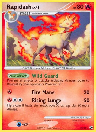 Rapidash (28) - Reverse Holofoil Arceus - Rare
