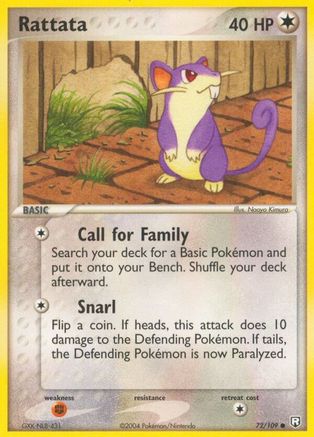 Rattata 072/109 Team Rocket Returns - Common