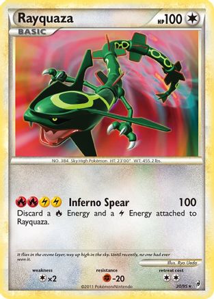 Rayquaza - Reverse Holofoil Call of Legends - Holo Rare