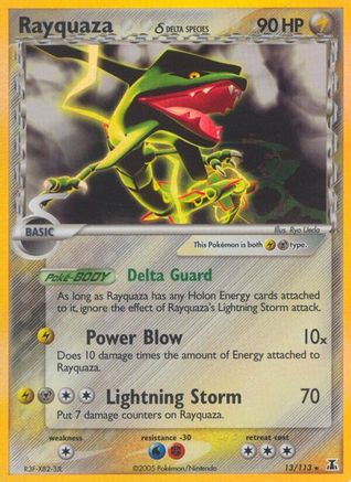Rayquaza (Delta Species) 013 - Holofoil Delta Species - Holo Rare