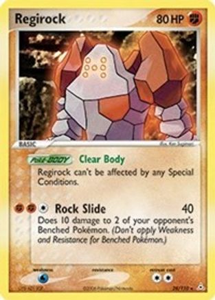 Regirock - Reverse Holofoil Holon Phantoms - Rare