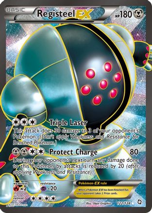 Registeel EX (122 Full Art) - Holofoil Dragons Exalted - Ultra Rare