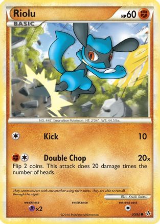 Riolu 060 - Reverse Holofoil Unleashed - Common