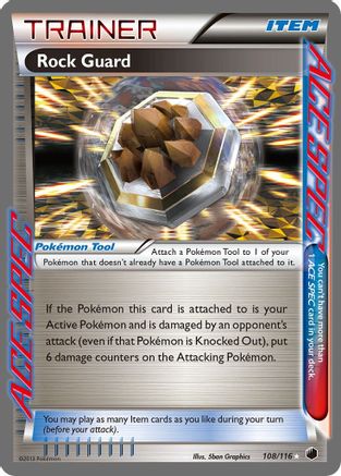 Rock Guard - Holofoil Plasma Freeze - Rare Ace