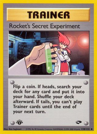 Rocket's Secret Experiment 120 - 1st Edition Gym Challenge - Uncommon