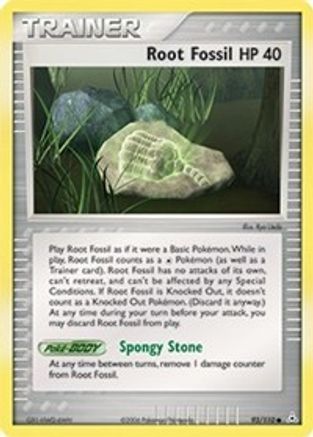 Root Fossil - Reverse Holofoil Holon Phantoms - Common