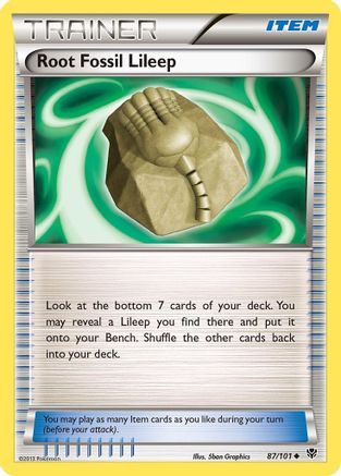 Root Fossil Lileep Plasma Blast - Uncommon