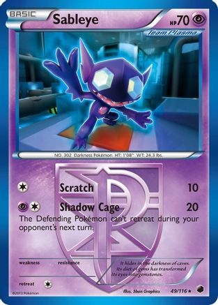 Sableye (Team Plasma) - Reverse Holofoil Plasma Freeze - Rare