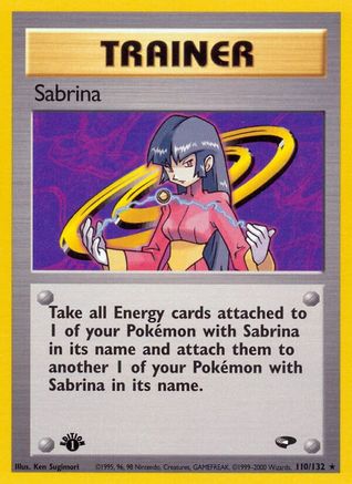 Sabrina (110) (110) 110 - 1st Edition Gym Challenge - Rare