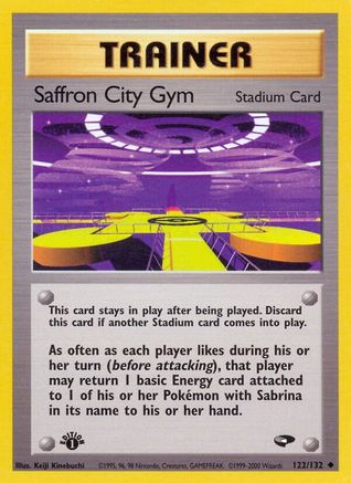 Saffron City Gym 122 - 1st Edition Gym Challenge - Uncommon