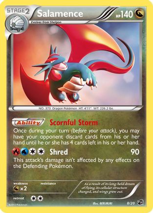 Salamence 008 - Holofoil Dragon Vault - Holo Rare