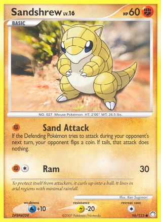 Sandshrew 096 - Reverse Holofoil Mysterious Treasures - Common
