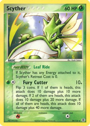 Scyther FireRed & LeafGreen - Rare