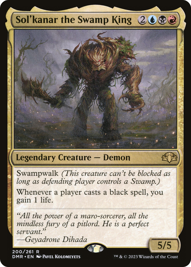 Sol'kanar the Swamp King (DMR-200) - Dominaria Remastered