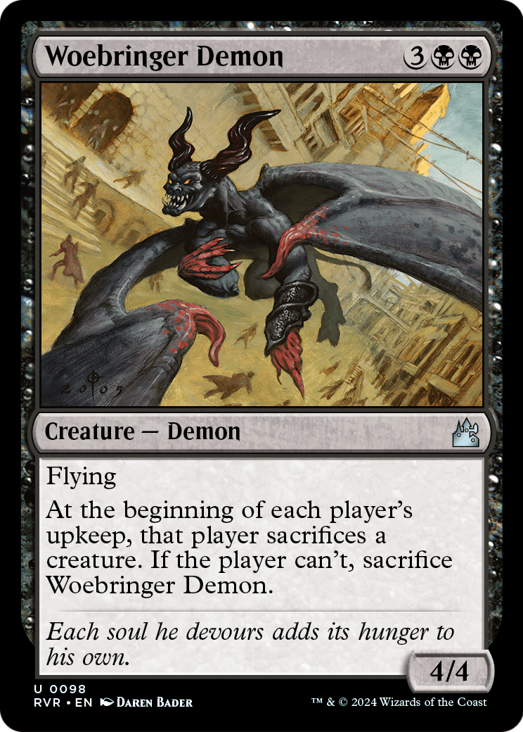 Woebringer Demon (RVR-098) - Ravnica Remastered