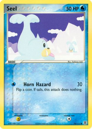 Seel 078/112 - Reverse Holofoil FireRed & LeafGreen - Common