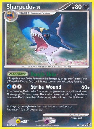 Sharpedo - Reverse Holofoil Secret Wonders - Rare